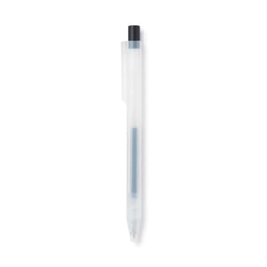 MUJI Smooth Gel Ink Knock Type Ballpoint Pen 0.3mm, Black