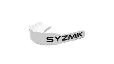 SYZMIK X1 Sports Mouth Guard - Football Mouthguard for Youth & Adults, Shock-Absorbing EVA Boil & Bite Protection for Football, Rugby, Hockey & Lacrosse - White