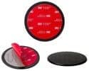 Navitech 80mm (Twin Pack) in Car Adhesive Universal Dash Disc for Windscreen Suction Cups Compatible with Garmin dēzl LGV820 HGV 8" Truck GPS Sat Nav