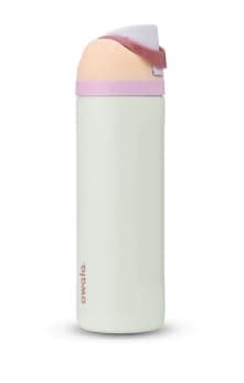 Owala FreeSip Insulated Stainless Steel Water Bottle with Straw for Sports and Travel, BPA-Free, 24-Ounce, Coastal Mist