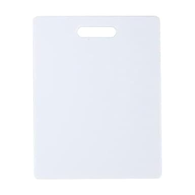 FARBERWARE Reversible Plastic Cutting Board, 8x10 Inch, White, Dishwasher Safe, Non-Porous and Durable for Chopping, Slicing, Prep, Easy to Store