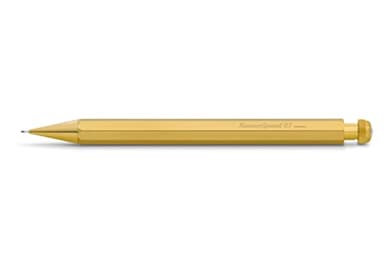 Kaweco Special Mechanical Pencil Brass 0.7 mm I Lead Pencil Made of Premium Brass I Push Lead Pencil 14 cm I Refillable Pencil with Eraser