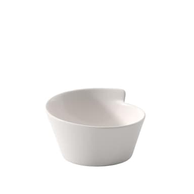 Villeroy & Boch New Wave Small Round Rice Bowl, 15.5 oz, Premium Porcelain, White