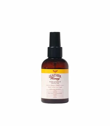 Leather Honey Suede Protector Spray: NonToxic, Non-aerosol Water and Stain Repellent. Protect Suede & Nubuck Shoes, Uggs, Boots, Furniture, Jackets, Bags & Apparel, 4oz