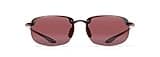 Maui Jim Men's and Women's Hookipa Polarized Universal Fit Rimless Sunglasses, Tortoise/Maui Rose®, Large