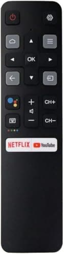 OEM Replacement Remote Control for TCL TV RC802V FNR1 with Netflix YouTube Hot Keys 32S6500A 65P8S 65P8 55P8S 55P8 55EP680