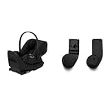 Cybex Cloud G Infant Car Seat with Anti-Rebound Base, Linear Impact Protection, Full Recline, Extending Leg Rest, and Gazelle S Stroller Adapter