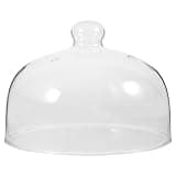 SHOWERORO 1pc Microwave Food Cover Clear Glass Butter Dish Dome Dish Protector Dessert Plates Glass Dessert Platter Cover Microwave Cover Round Decorative Tray Butter Dish Dome Tray Food