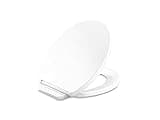 KOHLER K-26802-0 Impro ReadyLatch Quiet Close Round-Front Toilet Seat, Round & Soft Close Toilet Seat, White