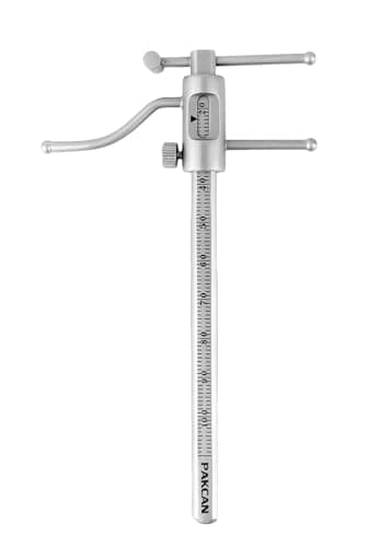 Pakcan Premium Dental Orthodontic Gauge - VDO Gauge - Venus Apollo Dental Orthodontic Gauge - Bracket Height Moveable Adjustable Locator and for Measuring Endodontics Vertical Dimension of Occlusion