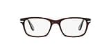 Persol PO3012V Square Prescription Eyewear Frames, Havana/Demo Lens, 52 mm