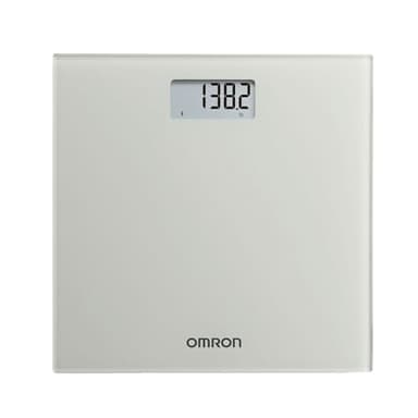 OMRON Digital Scale with Bluetooth Connectivity (SC -150) - 330 lb Weight Capacity - Use with Free OMRON Connect App - Light Gray