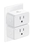 EIGHTREE Mini Smart Plug 𝟭𝟱𝗔, Smart Plugs That Compatible with 𝗔𝗹𝗲𝘅𝗮 & Google Home & SmartThings, No Hub Required，Smart Outlet with Remote Control, Timer & Schedule, 2.4GHz WiFi Only, 2 Packs