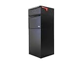 dVault® Full Service Vault DVCS0015 Secure Curbside Mailbox/Package Drop with Locking Letterbox (Black)