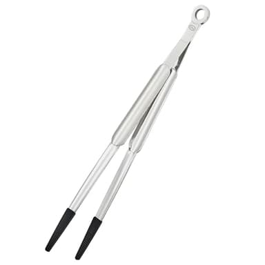 Rosle 12986 Stainless Steel Fine Tipped with Silicone Needle-Nose Pliers Cooking Tongs