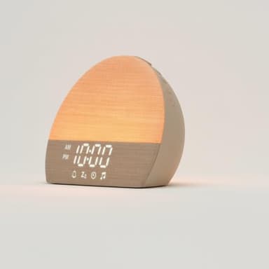 Sunrise Alarm Clock White Noise Sound Machine, Natural Wake Up Light for Adults, Baby and Pets – 30 Non-Looping Sleep Sounds, 10 Color Ambient Night Light, Screen-Free Sleep by Paus