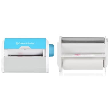 Xyron 5" Create-A-Sticker Machine and Permanent Adhesive Refill Cartridge Bundle for DIY Crafts and Small Business