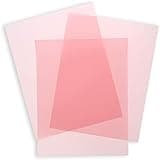 Paper Junkie 50 Sheets 8.5 x 11 in Vellum Paper - 100GSM Printable Tracing Paper for Invitation, Tracing, Sketching - Blush Pink - Colored Vellum