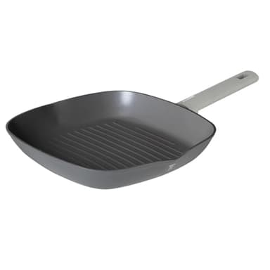 Berlinger Haus Forged Aluminum Grill Pan 28X28 Cm, Grey Color, Induction Bottom, Marble+ Non-Stick Coating