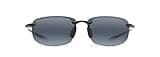 Maui Jim Men's and Women's Hookipa Polarized Universal Fit Rimless Sunglasses, Gloss Black/Neutral Grey, Large