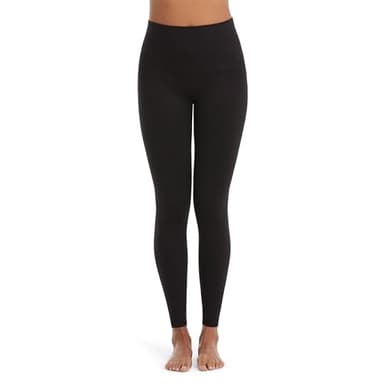 Spanx Womens Seamless Print Leggings Black SM 24
