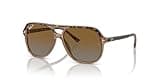 Ray-Ban Junior Kids' RJ9096S Bill Square Sunglasses, Havana On Transparent Brown/Grey Gradient Brown Polarized, 52 mm