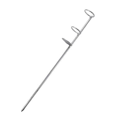 Generic 30/40/50cm Portable Fishing Rod Holder Support Stainless Steel Stand Fishing Pole Holders Ground Spike Rod Rest Stand for Ground, Beach(40cm), AM17CD0CFNOUS