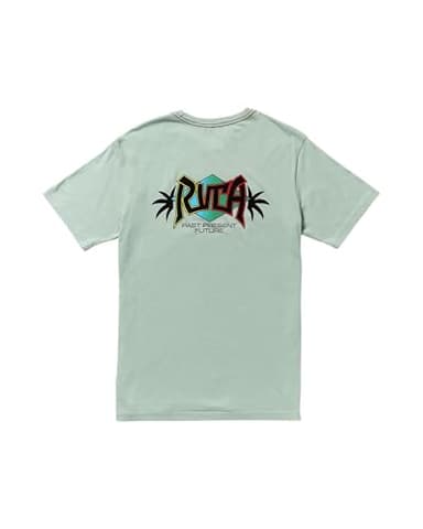 RVCA Men's Griptape SS Short Sleeve TEE,Blue Haze,Large