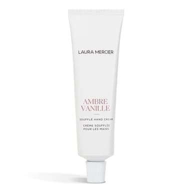 Laura Mercier Soufflé Hand Cream, 24HR Hydration, Nourishes and Repairs, Instantly Moisturizes and Improves Skin Texture, Infused with Shea, Mango, and Cocoa Butters, Ambre Vanille