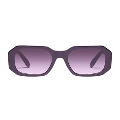 QUAY HYPED UP 76793 53mm AMETHYST/DARK AMETHYST Square Sunglasses for Women + BUNDLE with ACCESSORY EYEWEAR KIT