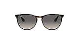 Ray-Ban Junior Girls' RJ9060S Erika Round Sunglasses, Havana/Light Grey Gradient Dark Grey, 50 mm