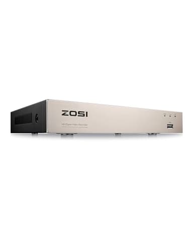 ZOSI 1080P 8CH CCTV DVR Recorder with AI Human/Vehicle Detection, 8 Channel 2MP 1080p H.265+ Hybrid 4-in-1 Home Surveillance Wired DVR for HD-TVI/CVI/CVBS/AHD Analog Security Camera (No Hard Drive)
