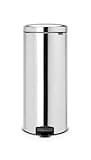 Brabantia 114762 Pedal Bin newIcon with Metal Inner Bucket, 30 Litre - Brilliant Steel