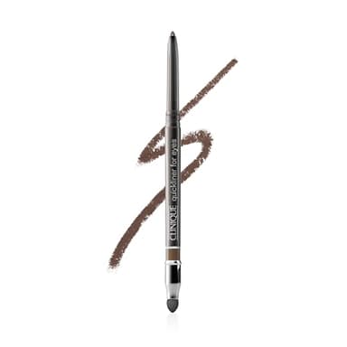 Clinique Quickliner For Eyes Eyeliner Pencil | Water Resistant, Smudge Resistant + Safe For Sensitive Eyes, Smoky Brown, 1 Count