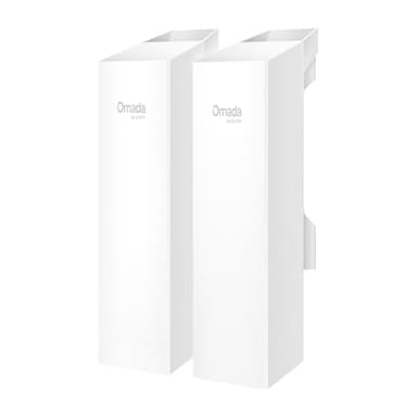 TP-Link Omada Point to Point Wireless Bridge Outdoor - 5GHz, 867Mbps, PtP&PtMP, 1km Range, 3 Gigabit Ports, PoE or DC Powered, IP65 Weatherproof, Preconfigured, Plug&Play(EAP211-Bridge KIT)