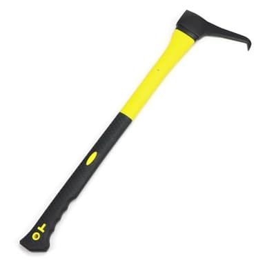 QWORK 28-Inch Professional Hookaroon with Forged Carbon Steel Spike and Ergonomic Fiber-Glass Handle, Durable, Anti-Slip Grip for Wood Moving and Splitting