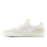New Balance Men's 300 V3 Court Sneaker, White/Sea Salt/Linen, 10