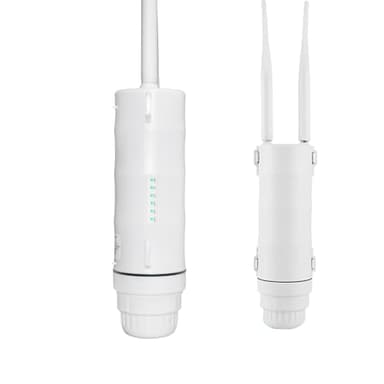 VSVABEV Outdoor 4G LTE Modem Router with SIM Slot, 2.4G 300Mbps Indoor & Outdoor WiFi Repeater, POE Access Point with High Gain Antenna, WiFi Demodulator for Garage, Warehouse, Farm