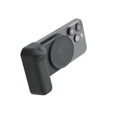 ShiftCam SnapGrip Essential – Magnetic Phone Camera Grip with Wireless Shutter Button & Tabletop Dock – Compatible with iPhone & Android – Midnight