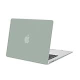 MOSISO Compatible with MacBook Air 13 inch Case (Models: A1466 & A1369, Older Version 2010-2017 Release), Protective Plastic Hard Shell Case Cover, Antique Green