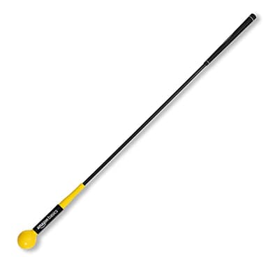 Amazon Basics Golf Swing Trainer Aid and Warm-Up Stick for Grip, Balance, Distance, Power, Strength & Tempo Training, 48 Inches
