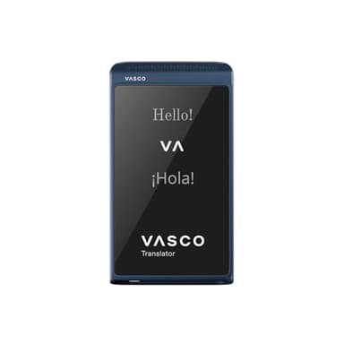 Vasco Translator Q1 | AI Voice Cloning Language Translator Device | 113 Languages | Free Lifetime Internet in Nearly 200 Countries | Slate Blue