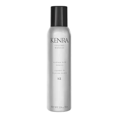 Kenra Volume Mousse 12 | Medium Hold Mousse | Non-Drying, Non-Flaking Lightweight Formulation |Styling Control Without Stiffness Or Stickiness | Tames Frizz & Conditions | All Hair Types | 8 oz