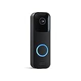 Blink Video Doorbell (newest model), Two-way audio, HD video, motion and chime app alerts and Alexa enabled — wired or wire-free (Black)
