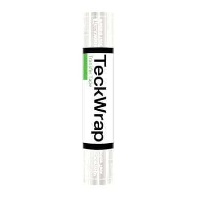TECKWRAP Clear Transfer Tape for Vinyl -12INCH x 10 FT,White Alignment Grid for Heat Transfer Vinyl, Printable HTV, DIY Decals, Signs, Stickers, Adhesive Vinyl