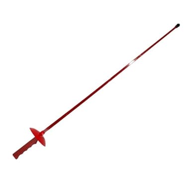 FENCING CLUB 38" Toy Sword for Fencing Practice, Foil Epee or Saber, Bend Safe Plastic, Rubber Point, Training for Kids (Foil, Red, Sword)