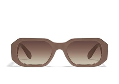 QUAY - Sunglasses for Men & Women, Oversized Sunglasses with UV Protection (Hyped Up, Doe/Brown)
