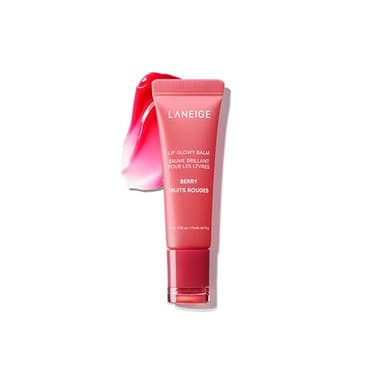 LANEIGE Lip Glowy Balm, Berry: Sheer Tinted Lip Moisturizer with Shea Butter, for Hydrating Shine & Soft Lips