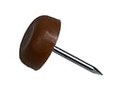 Nail On Furniture Glides/Flat Head/Chair Foot Glides in Brown Pack of 20/ Choose Your Size! (1”,3/4”,1/2”,5/8”,7/8”) by E.H.C (1/2" Diameter)