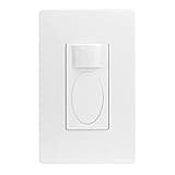 PIR Motion Sensor Light Switch,Occupancy Sensor Switch | 5Amp | Sigle-Pole | No Neutral Required, Operable Without Ground Wire,PC Fireproof
